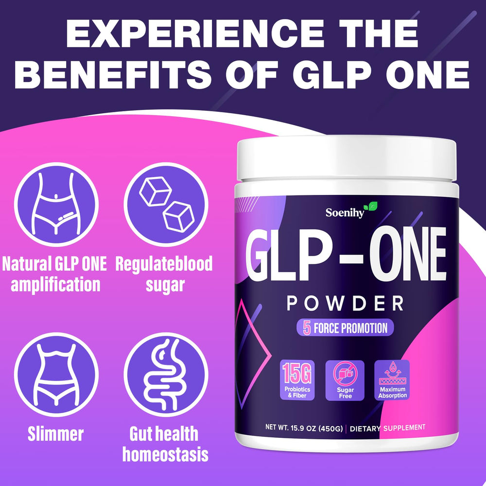 Packaging showing ingredients and GLP ONE branding