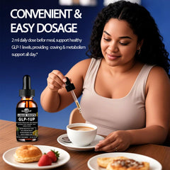 Front view of GLP-1 Drops bottle with 2 oz size