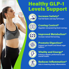 High-fiber prebiotic blend packaging for GLP-1 powder