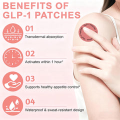 Discreet patch applied to skin