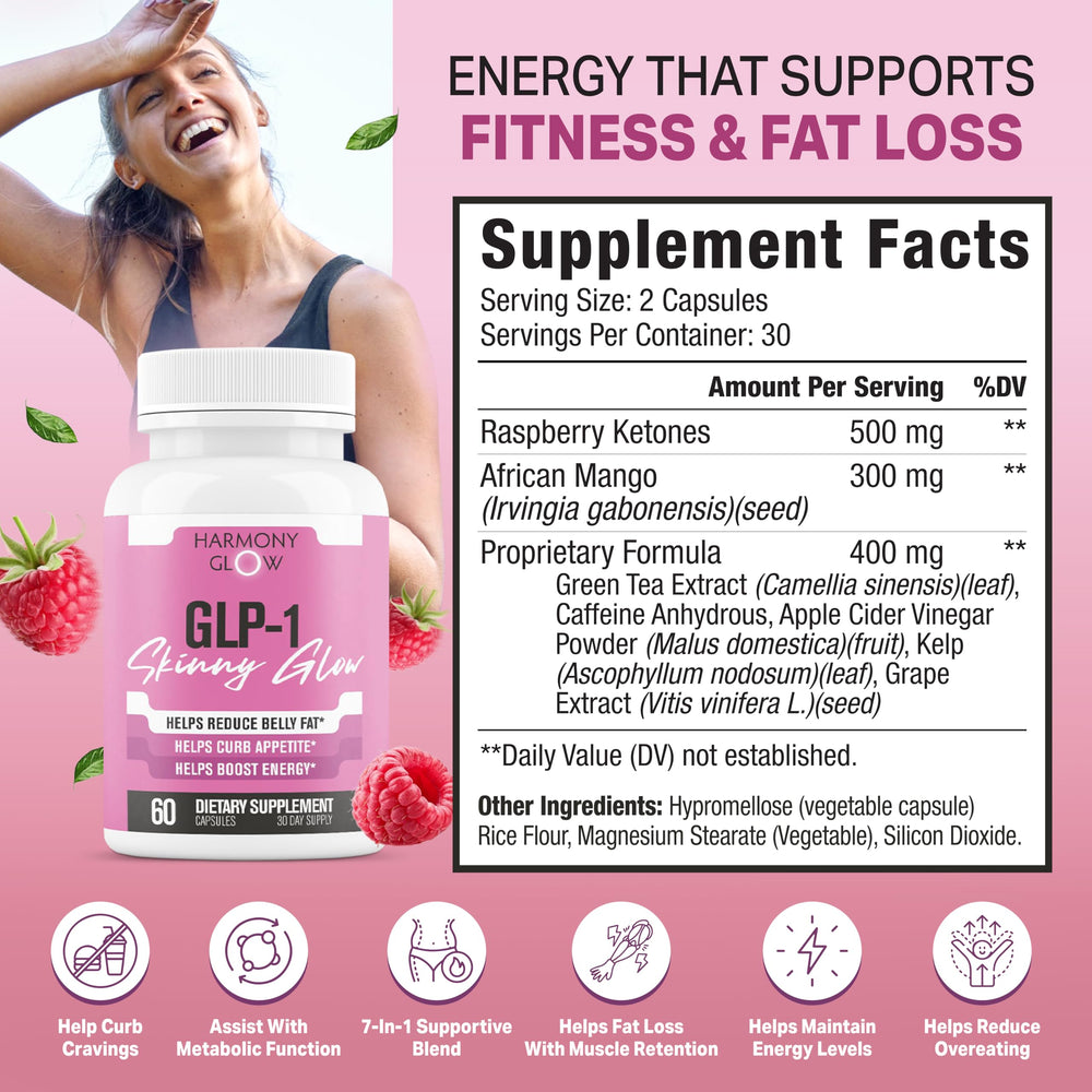 GLP-1 Skinny Glow ingredients listed on label