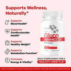 Front view of additional Gluco Advance 3-pack bottle
