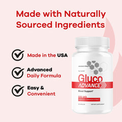 Gluco Advance label close-up
