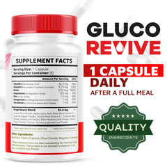 Three-month supply of Gluco Revive pills