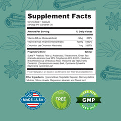 Gluco6 supports energy with gymnema sylvestre and green tea