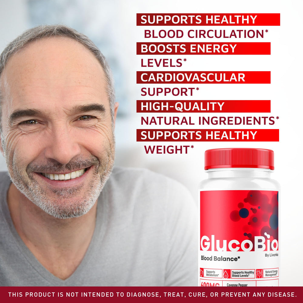 GlucoBio Capsules 3 Pack – side view