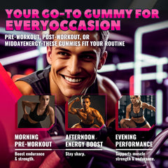 Lifestyle shot of fitness gear with GlucoBio gummies bottle