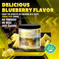 Vegan, non-GMO, gluten-free gummies label