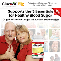 Close-up of Glucocil vegetarian capsules