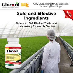 Glucocil capsules with serving suggestion for lunch and dinner