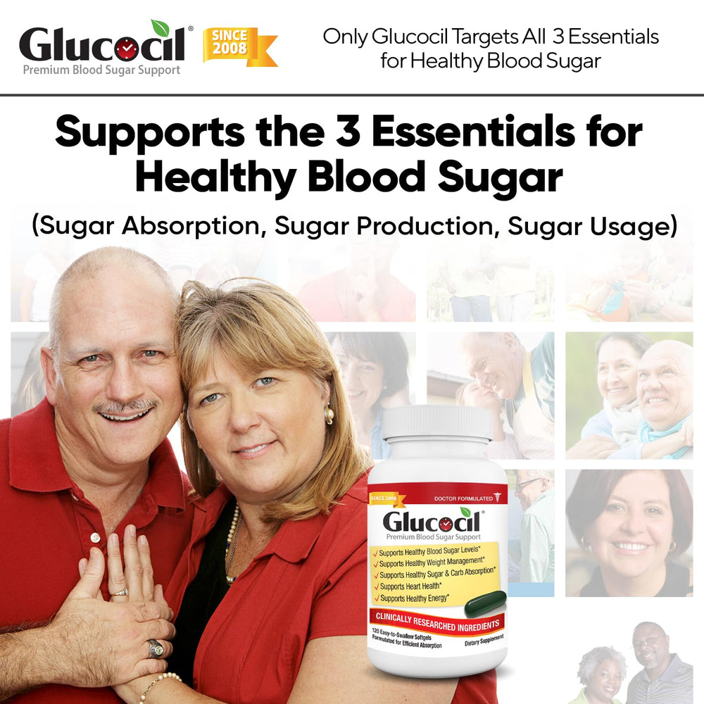 Close-up of Glucocil softgels capsules