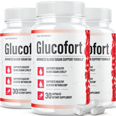 IDEAL PERFORMANCE 3-pack Glucofort bottles