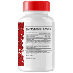 Close-up of Glucofort Max capsules showing easy-to-swallow design