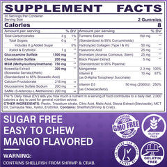 Glucosamine Chondroitin Gummies bottle side view