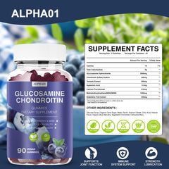 Blueberry gummies arranged for display