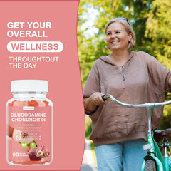 Serving size of 90 peach gummies illustrated