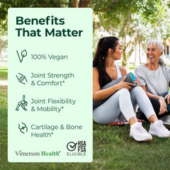 Close-up of vegan glucosamine chondroitin MSM capsules