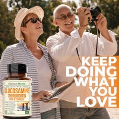 Active lifestyle scene with individuals using the joint support supplement