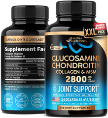 Glucosamine Chondroitin MSM Collagen joint support bottle