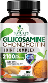 Front view of Glucosamine Chondroitin MSM Complex bottle with label