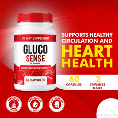 Detail of GlucoSense bottle label