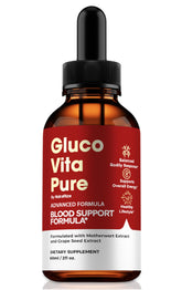 GlucoVita Pure Drops bottle and packaging