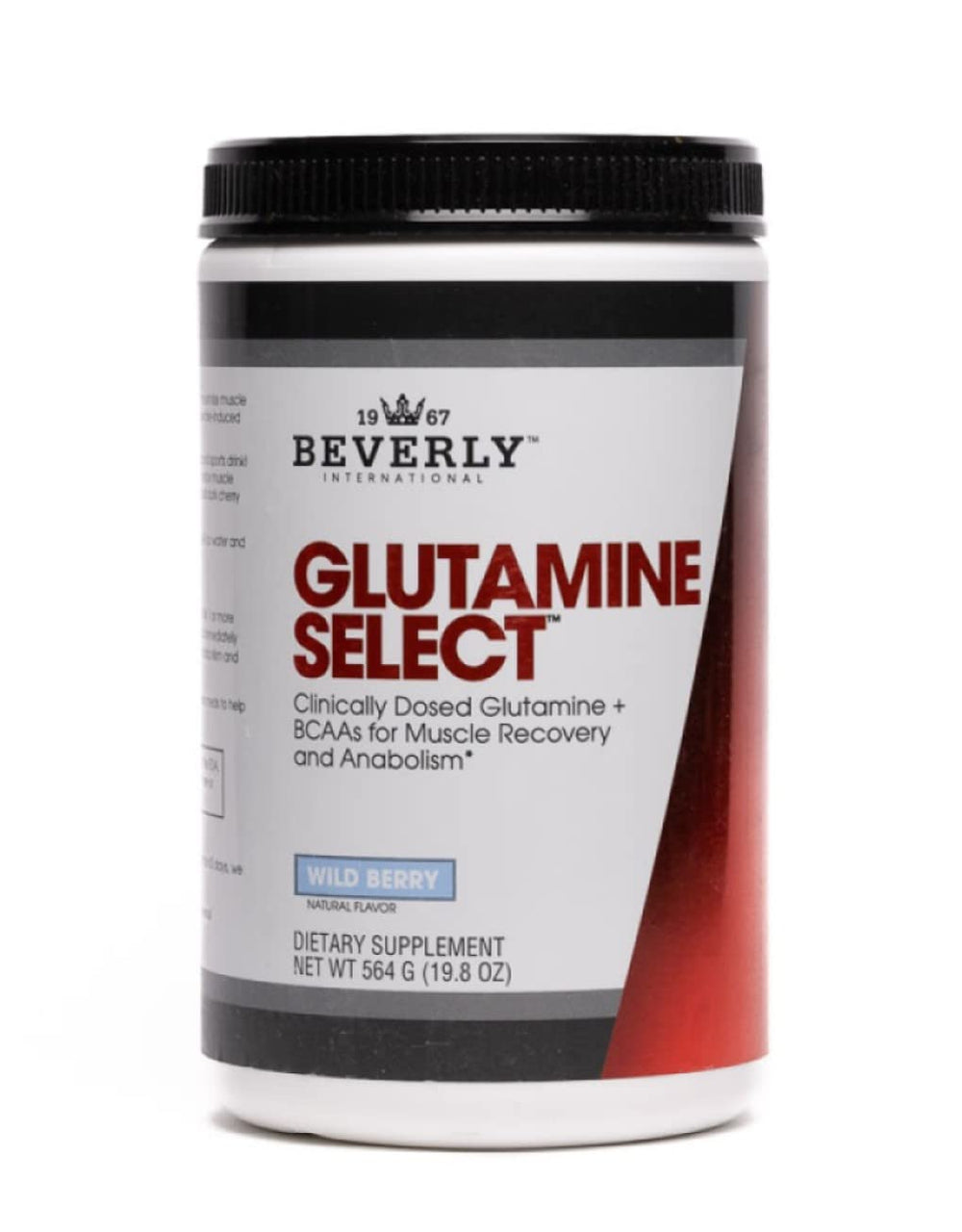 Beverly International Glutamine Select bottle front – 60 servings