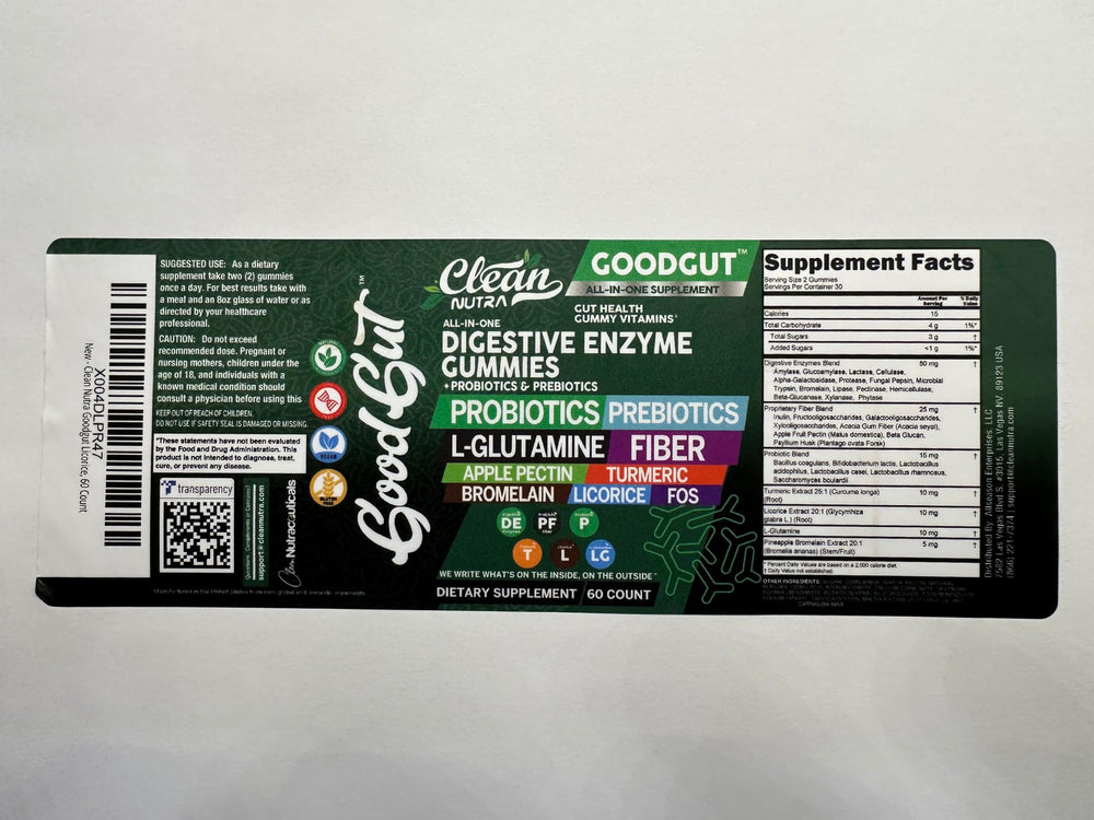 Gut lining support with L-Glutamine and turmeric