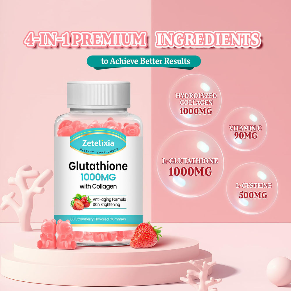 Healthy woman taking a gummy daily