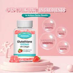 Healthy woman taking a gummy daily