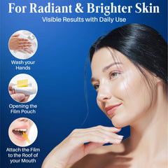 Graphic showing skin and liver health benefits from Glutathione Max.