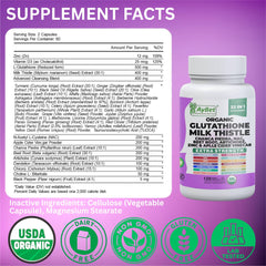 Capsules containing glutathione, milk thistle, and NAC