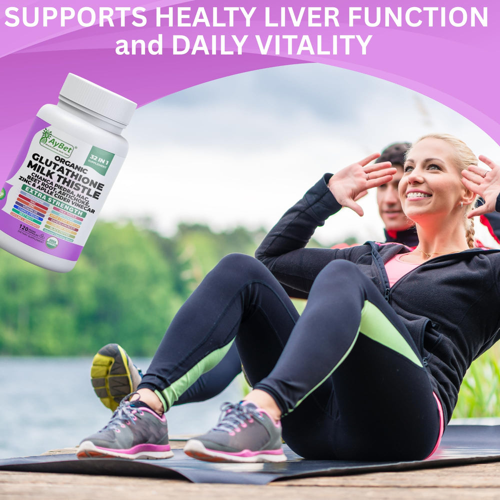 Glutathione, Milk Thistle, NAC supported by antioxidants