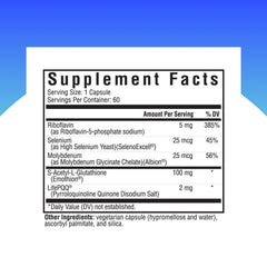 Close-up view of Glutathione Plus capsules