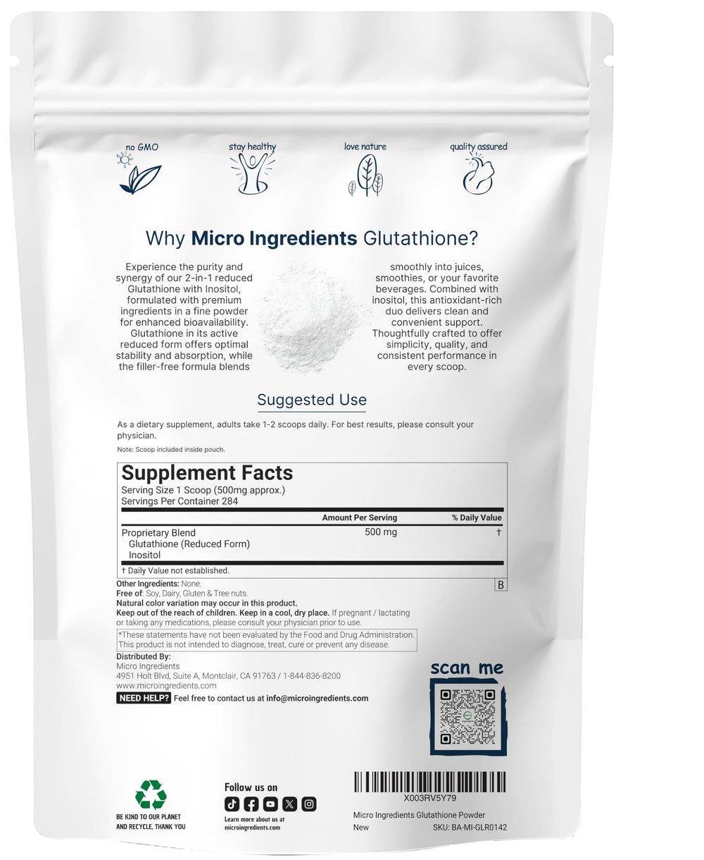 Label showing inositol 2-in-1 formulation
