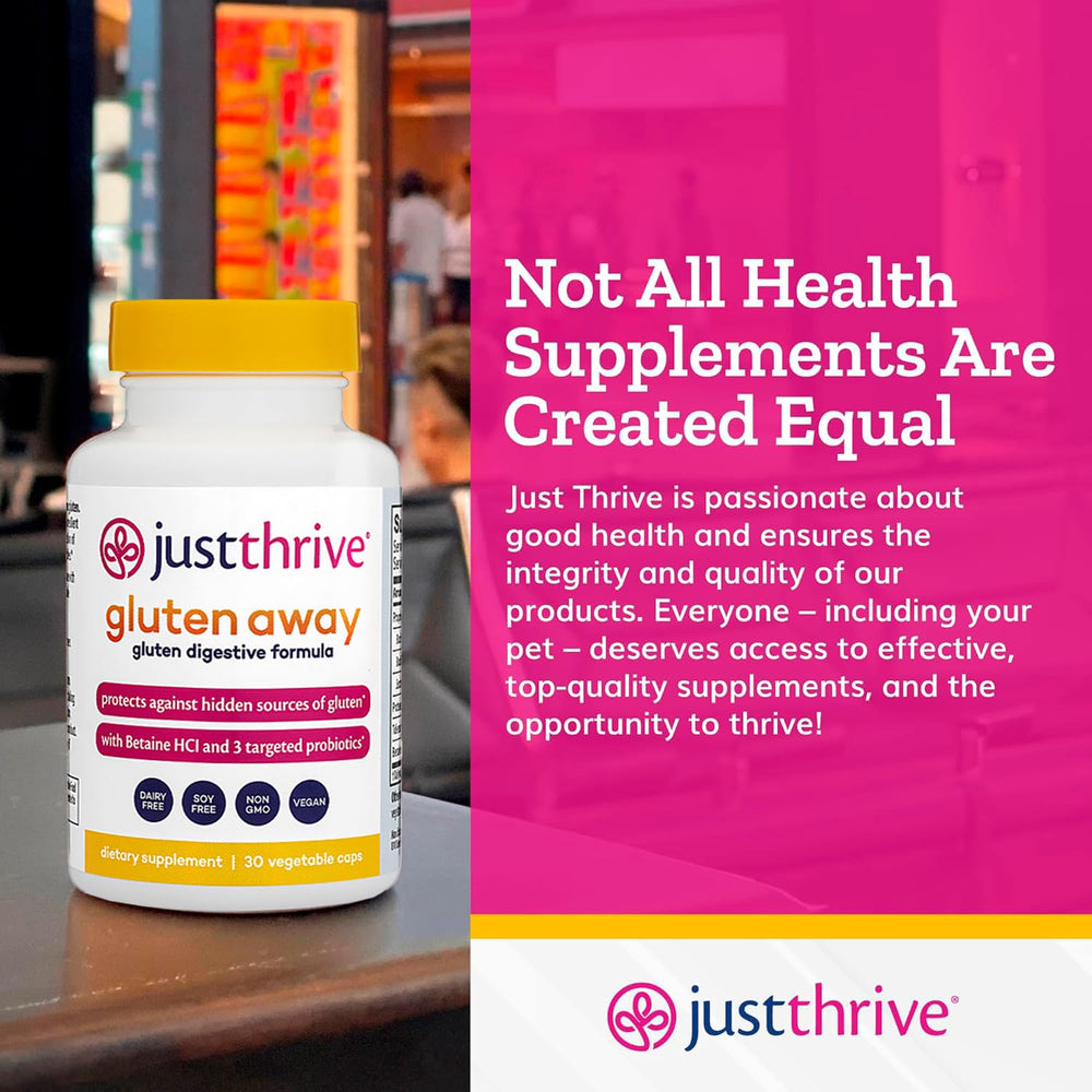 Gluten Away promoting gut barrier support and gluten defense