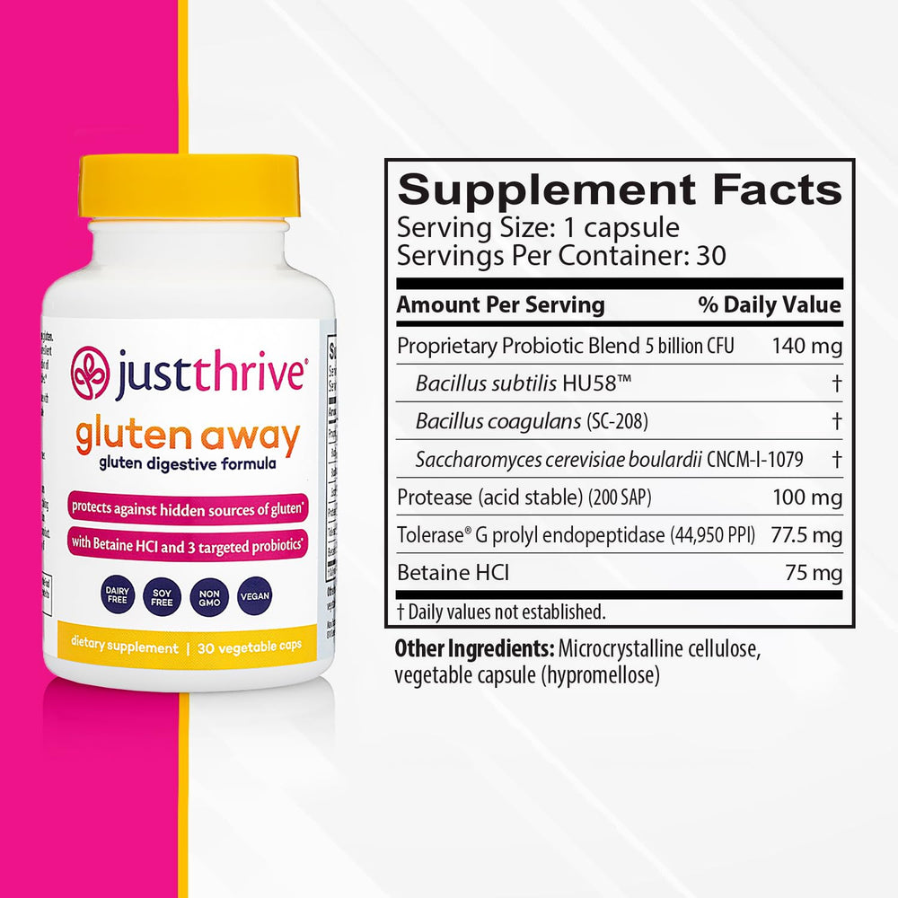 Gluten Away capsules for easy on-the-go gluten protection