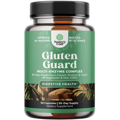 Bottle of Gluten Digestive Enzymes with DPP-IV 30 Count