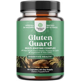 Fast acting gluten digestive enzymes bottle label (60 capsules)