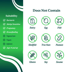 Allergen-free and GMO-free product badge