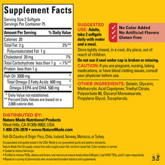 Gluten-free and dairy-free fish oil softgels