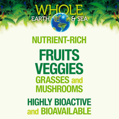 Gluten-free, dairy-free, vegan greens supplement label