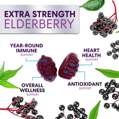Gluten-free elderberry supplement label