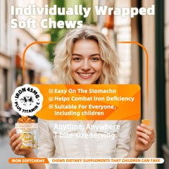 Gluten-free iron soft chews packaging