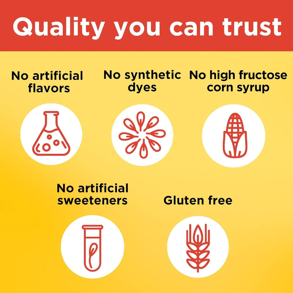 Gluten-free label on Vitamin C gummy bottle