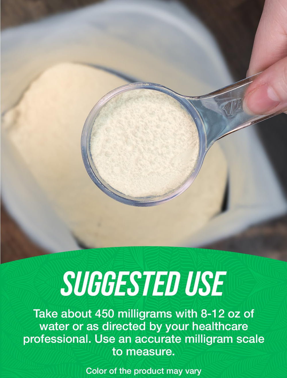 Gluten-free lemon powder product label