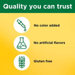 Gluten free no color added no artificial flavors labeling