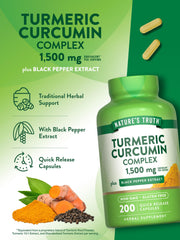 Gluten-free and non-GMO Turmeric Curcumin Complex capsules