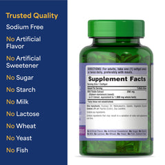 Gluten-free packaging and 6-month supply information