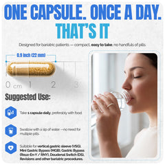 Gluten free, soy free, non GMO bariatric vitamin